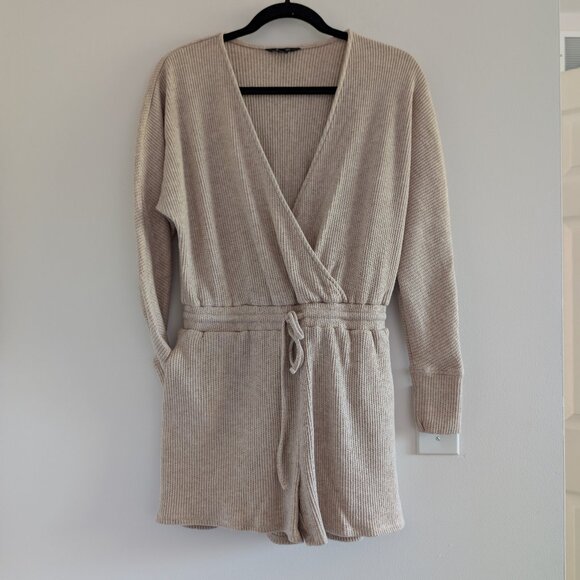 RW&CO. waffle lounge romper - Picture 1 of 8